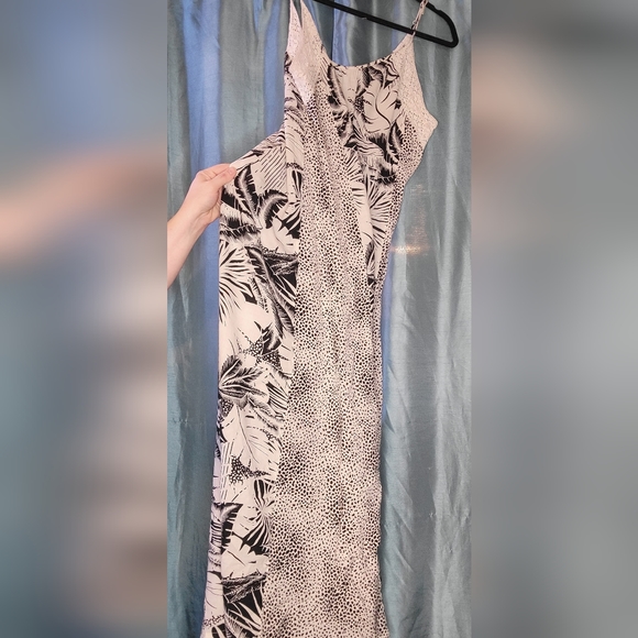 Black and White Maxi Dress with Lace Trim from Aerie - Picture 2 of 4